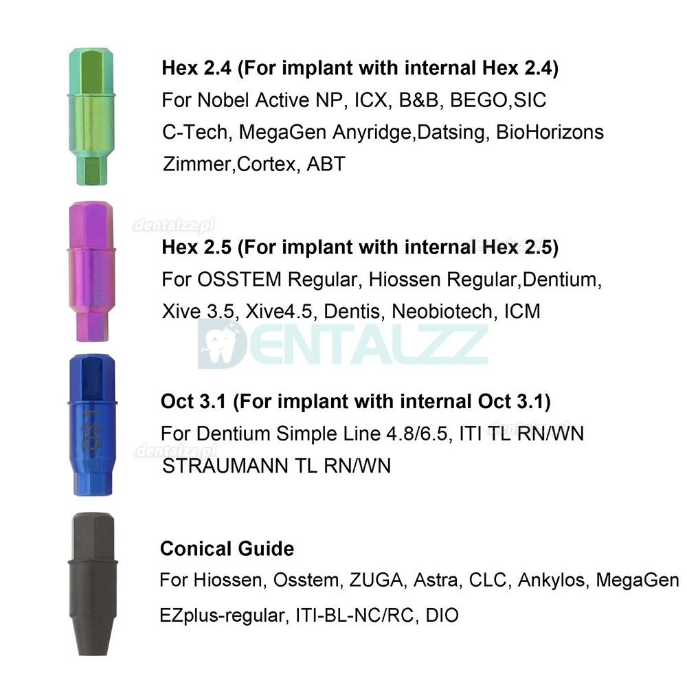 Uniwersalny Zestaw do Usuwania Złamanych Śrub Implantologicznych